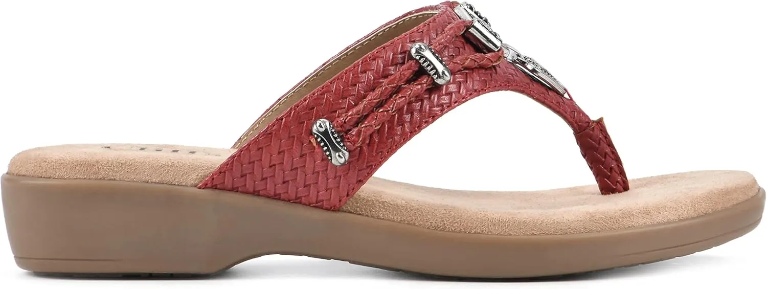 CLIFFS BY WHITE MOUNTAIN Women's Bailee Cushioned Flip Flop Sandal