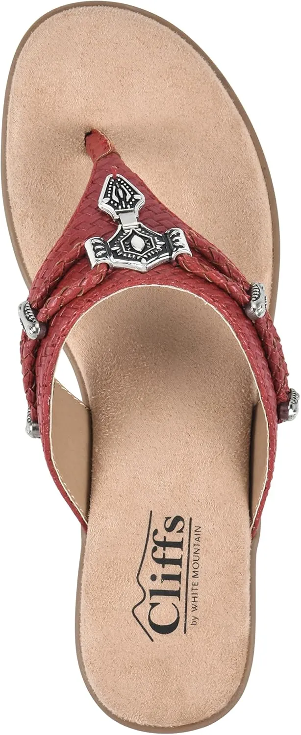 CLIFFS BY WHITE MOUNTAIN Women's Bailee Cushioned Flip Flop Sandal