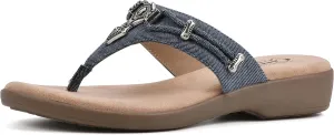 CLIFFS BY WHITE MOUNTAIN Women's Bailee Cushioned Flip Flop Sandal
