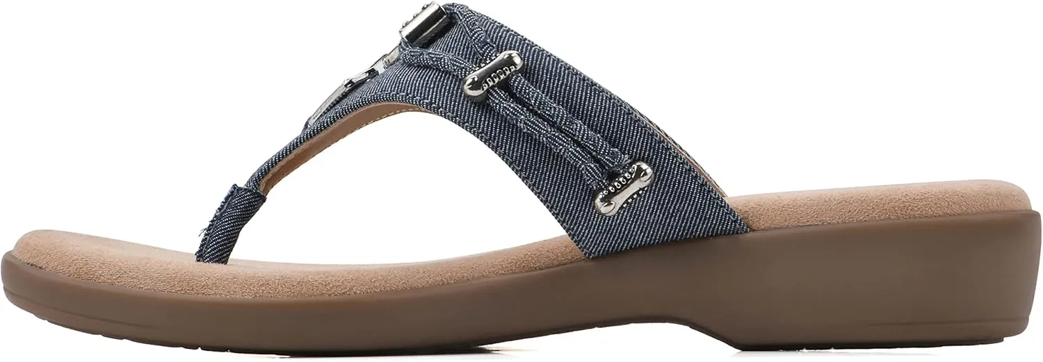 CLIFFS BY WHITE MOUNTAIN Women's Bailee Cushioned Flip Flop Sandal