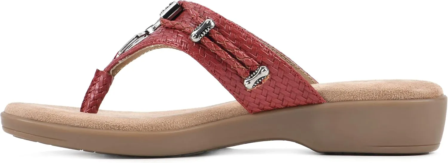 CLIFFS BY WHITE MOUNTAIN Women's Bailee Cushioned Flip Flop Sandal