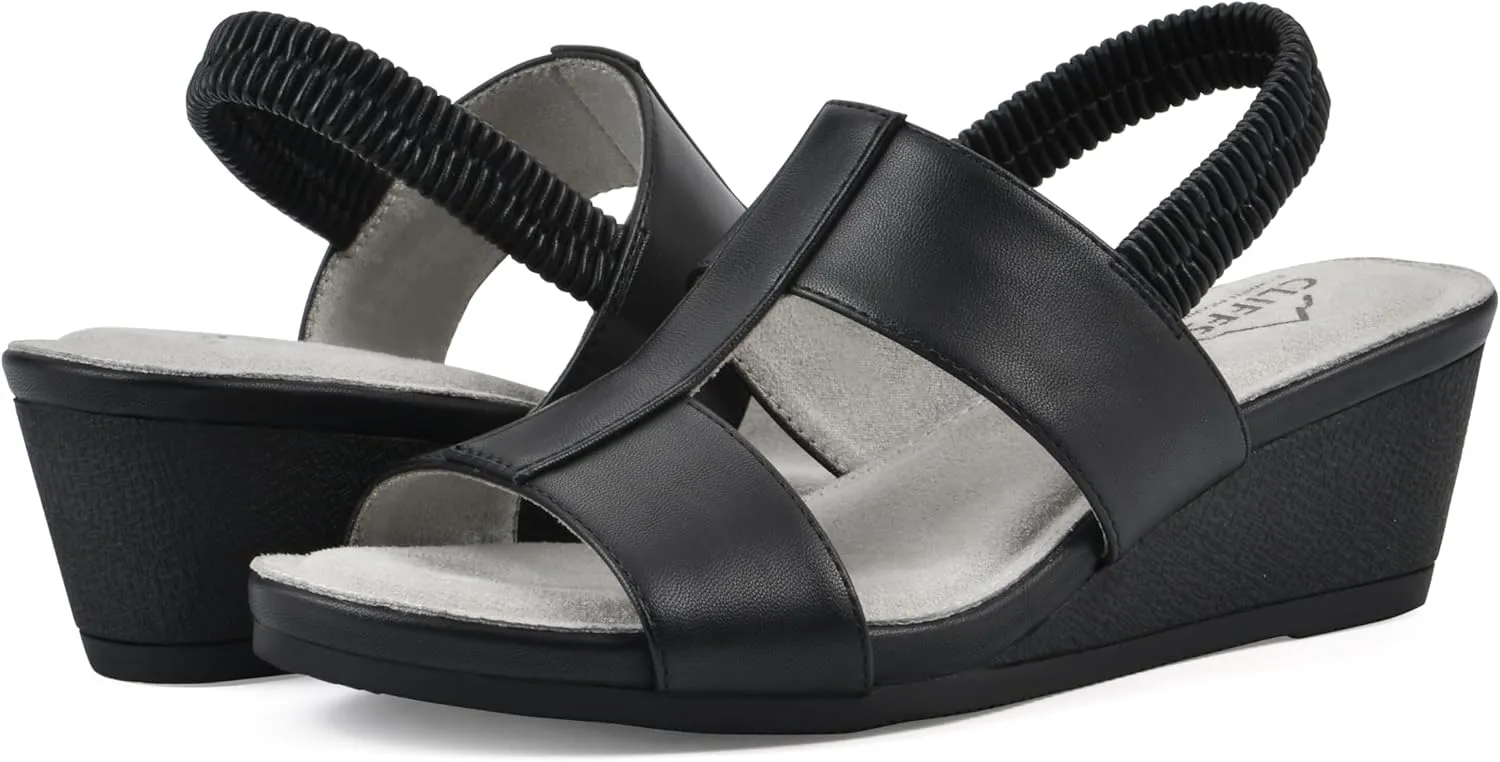 CLIFFS BY WHITE MOUNTAIN Women's Candea Wedge Sandal