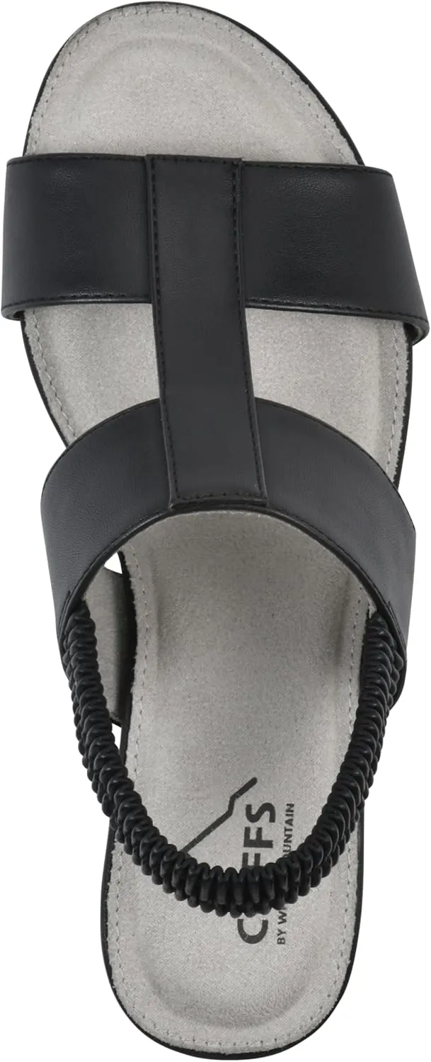 CLIFFS BY WHITE MOUNTAIN Women's Candea Wedge Sandal