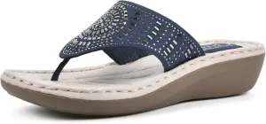 CLIFFS BY WHITE MOUNTAIN Women's Cienna Mini Wedge Flip Flop Sandal