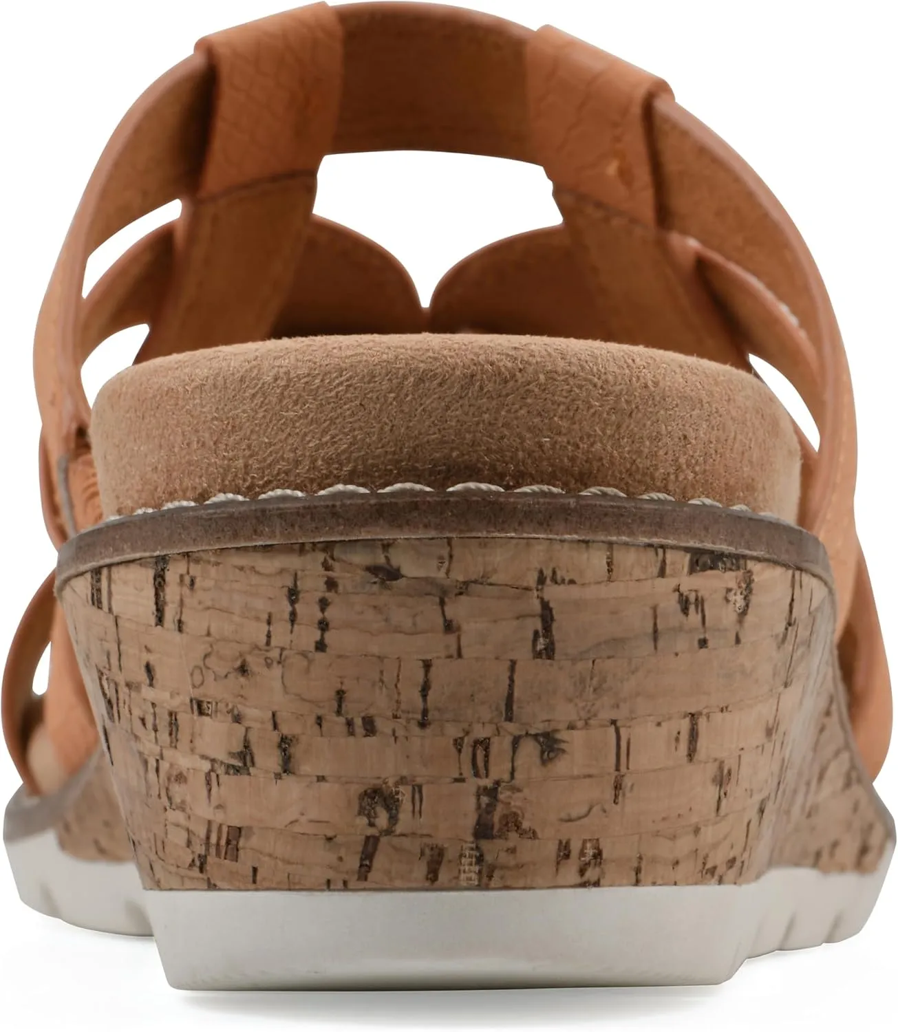 CLIFFS BY WHITE MOUNTAIN Women's Tinisha Strappy Cork Wedge Sandal
