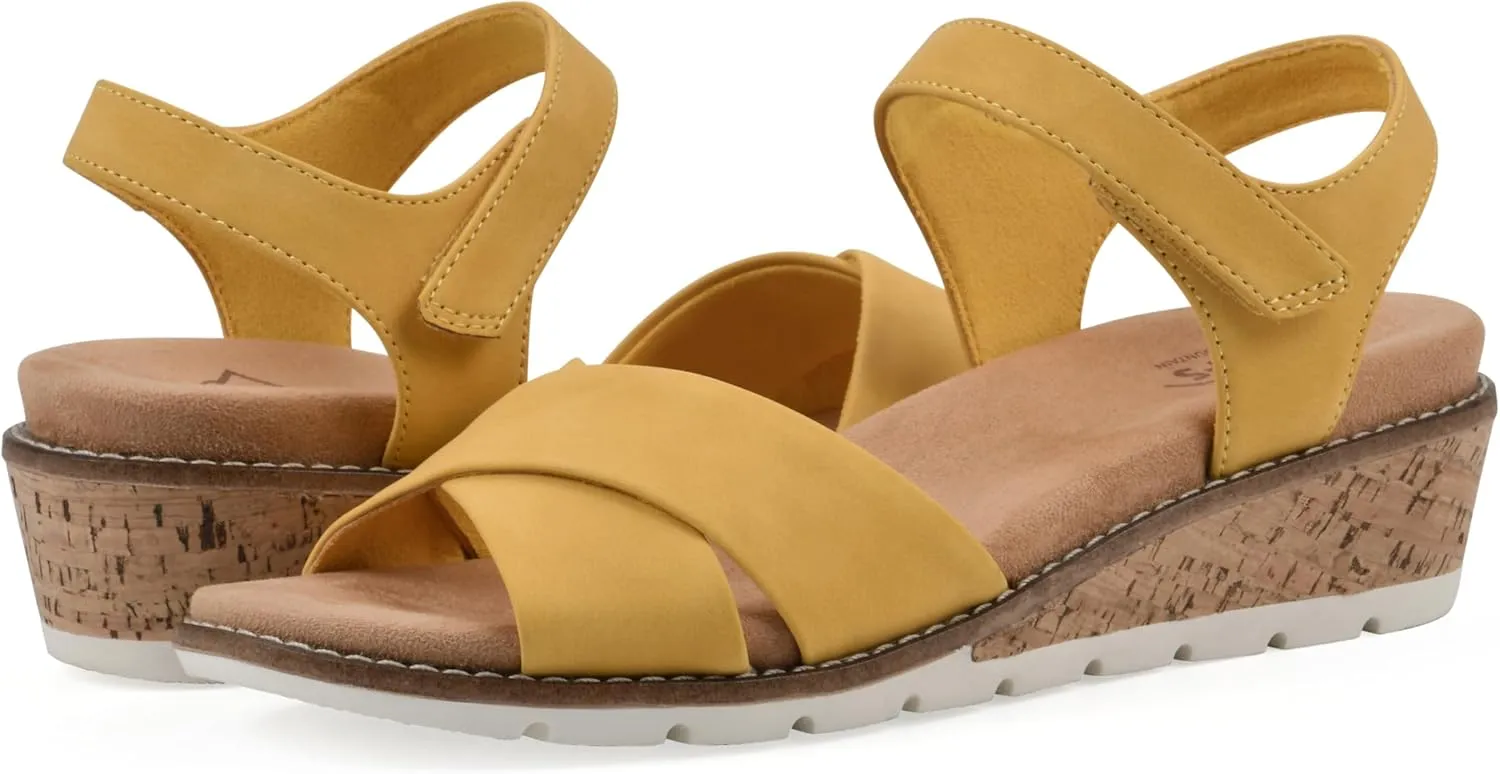 CLIFFS BY WHITE MOUNTAIN Women's Tinna Cork Wedge Sandal