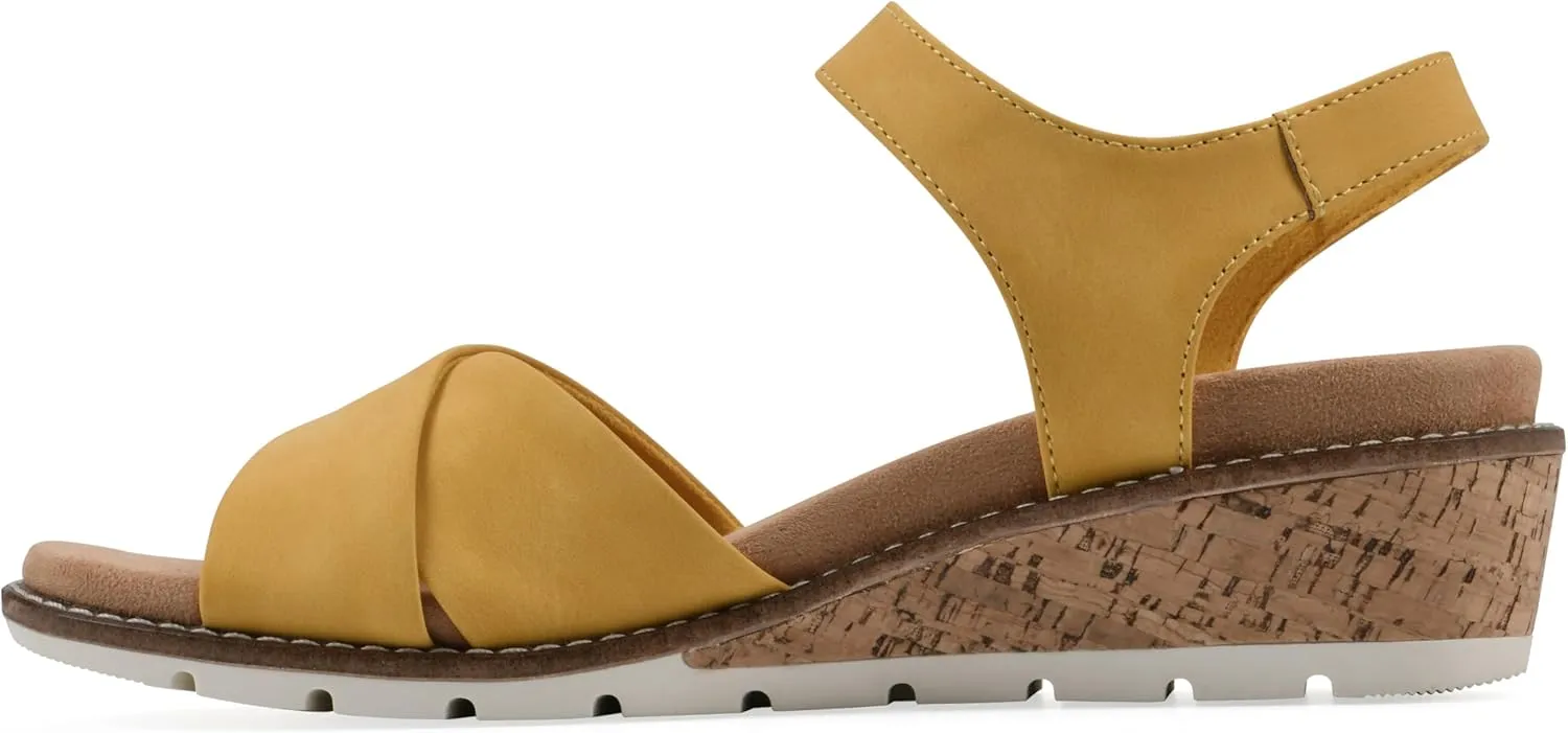 CLIFFS BY WHITE MOUNTAIN Women's Tinna Cork Wedge Sandal