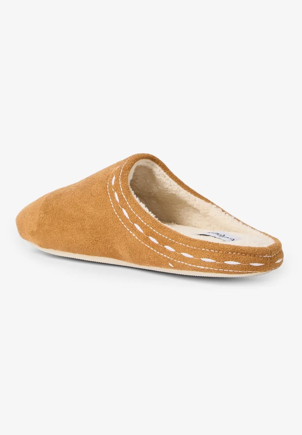 Comfortview Women's Wide Width Stitched Clog Slipper
