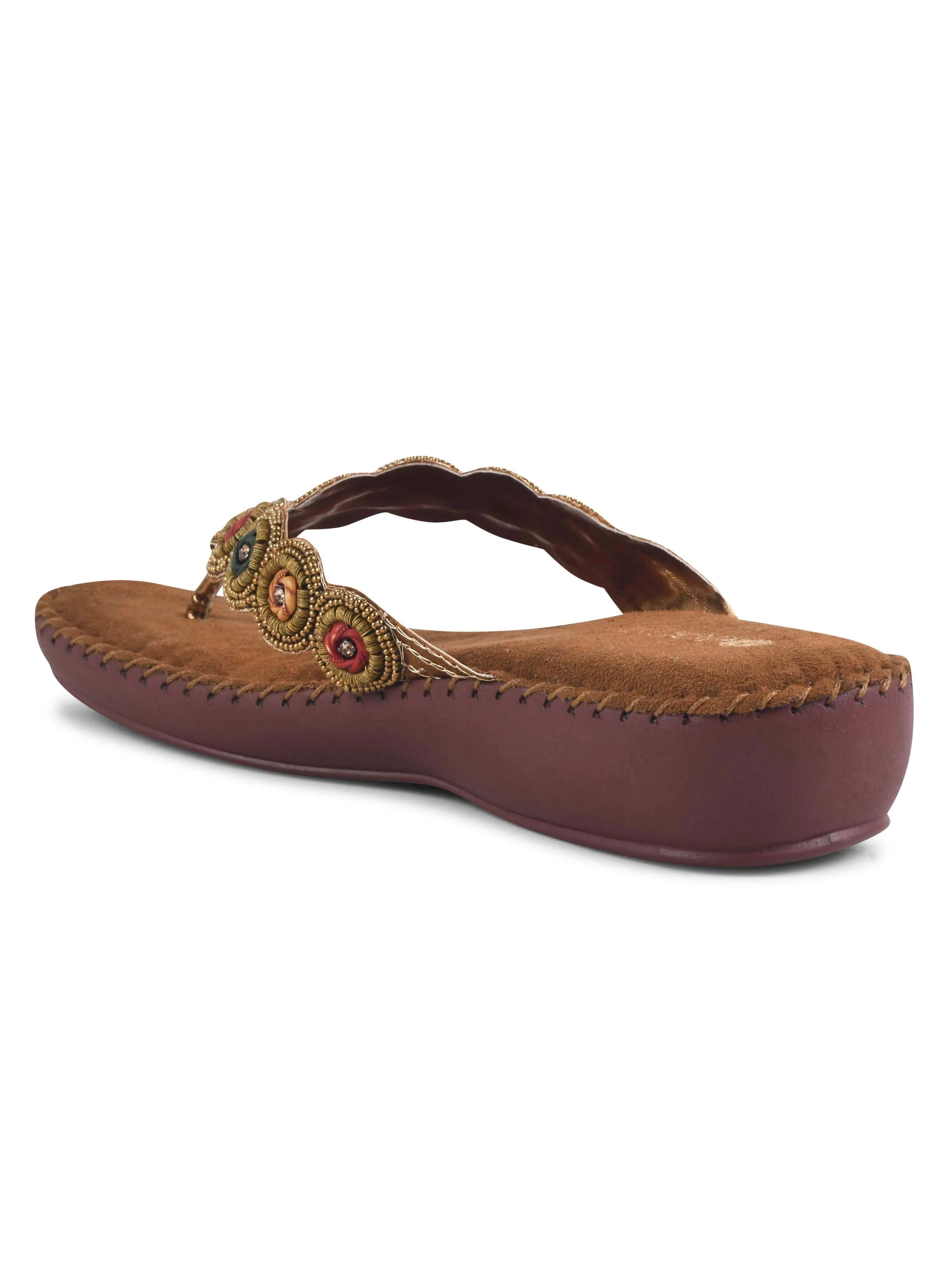 Comfy Beaded Doctor Heel Slipper