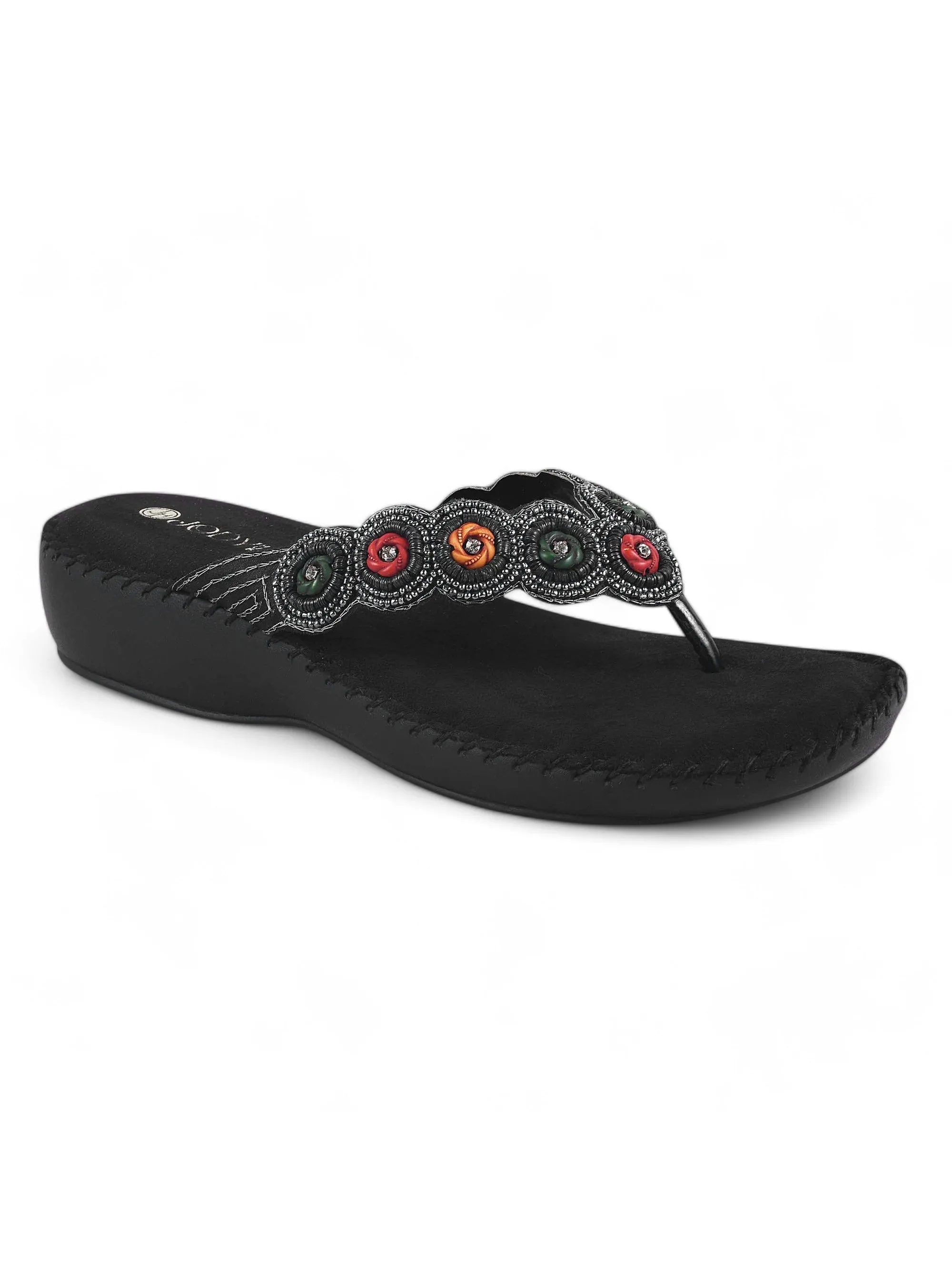 Comfy Beaded Doctor Heel Slipper