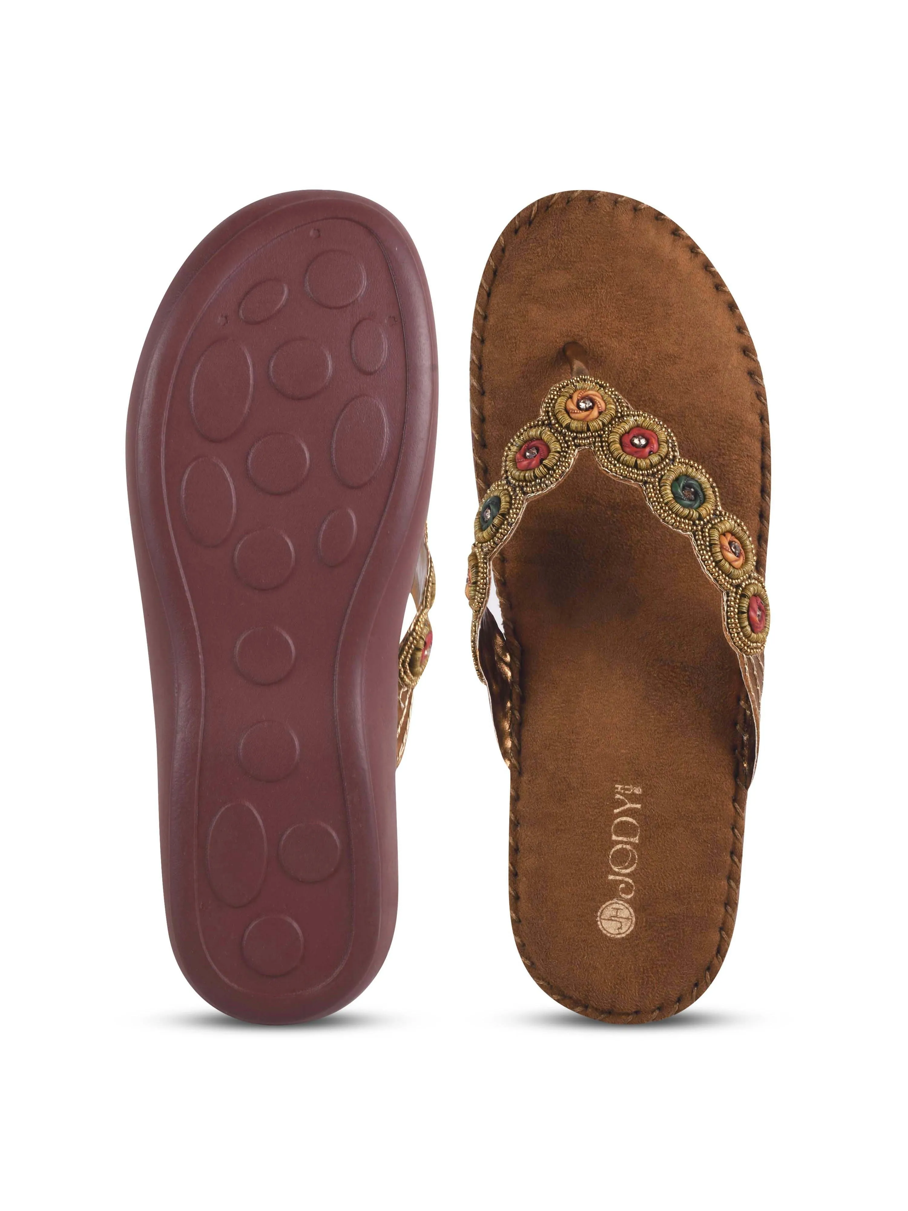 Comfy Beaded Doctor Heel Slipper