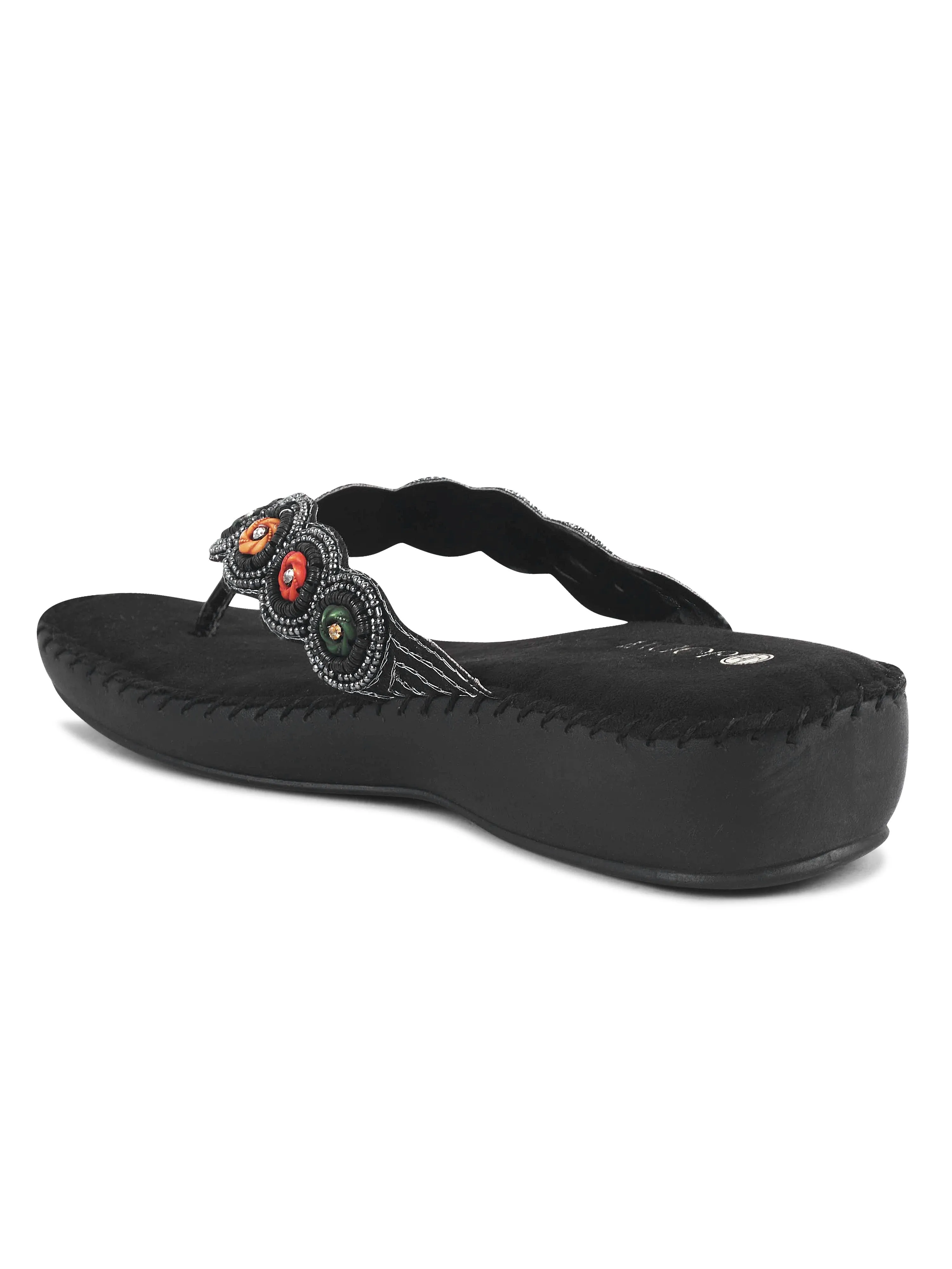 Comfy Beaded Doctor Heel Slipper