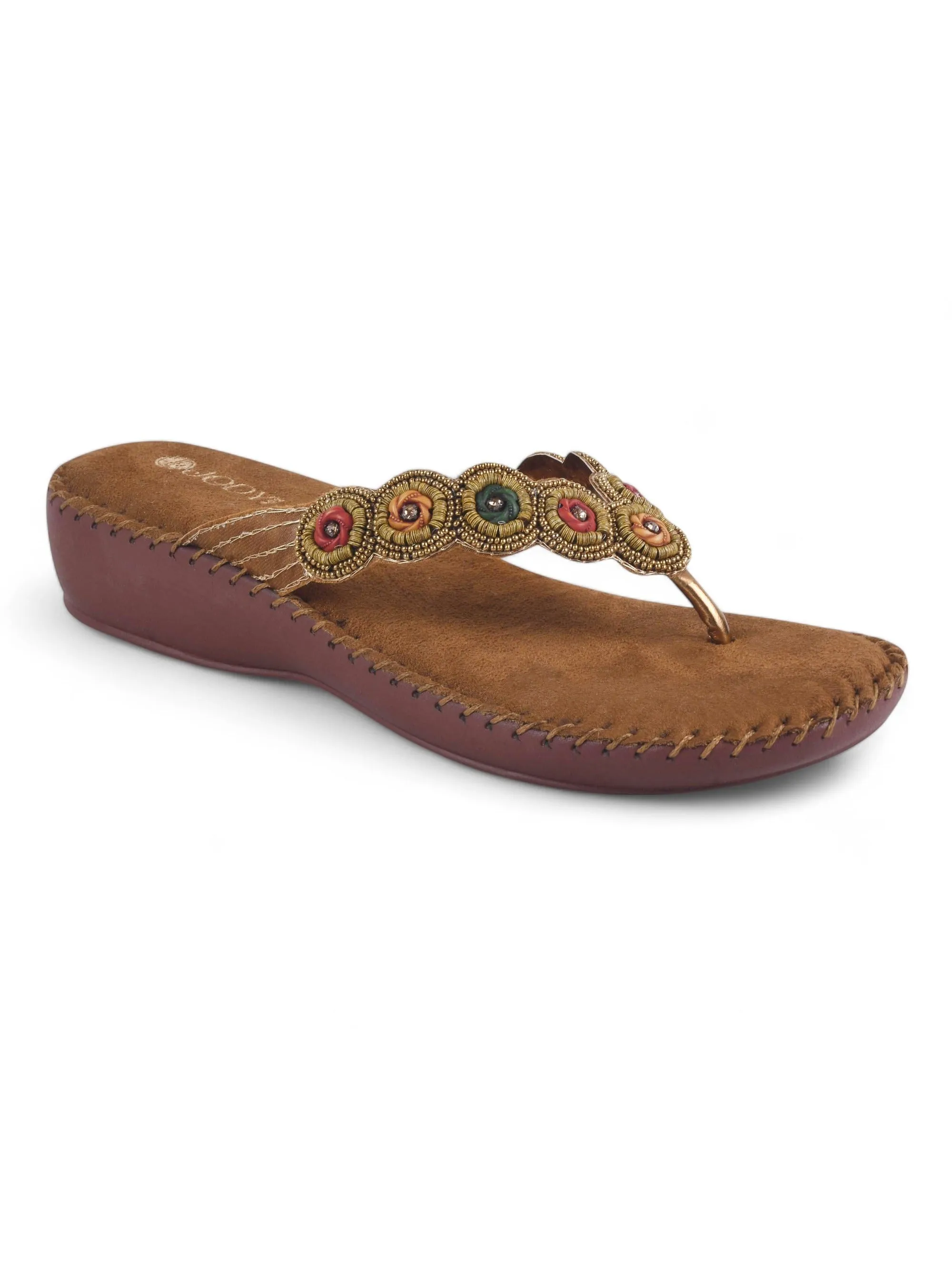 Comfy Beaded Doctor Heel Slipper