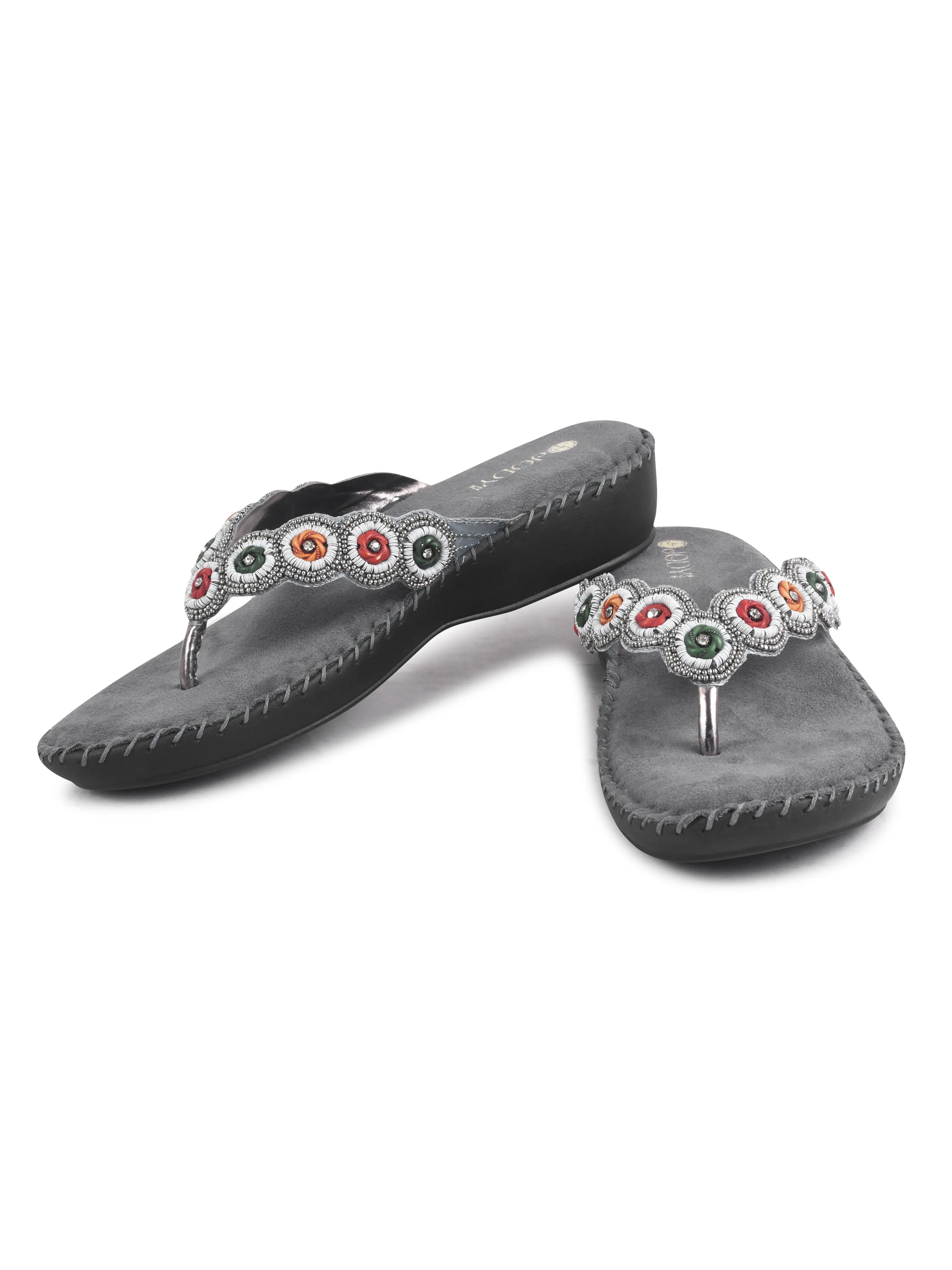 Comfy Beaded Doctor Heel Slipper