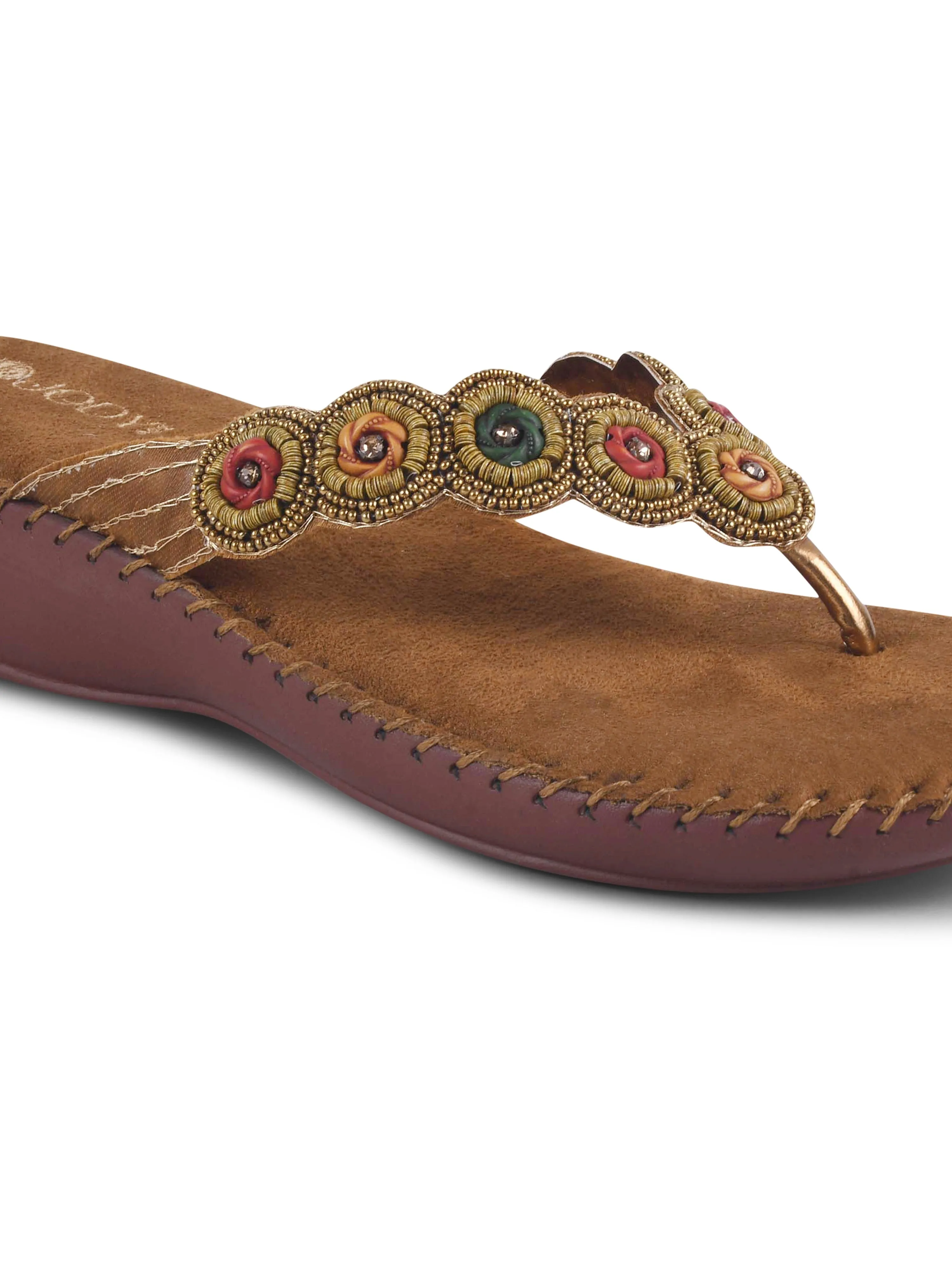 Comfy Beaded Doctor Heel Slipper