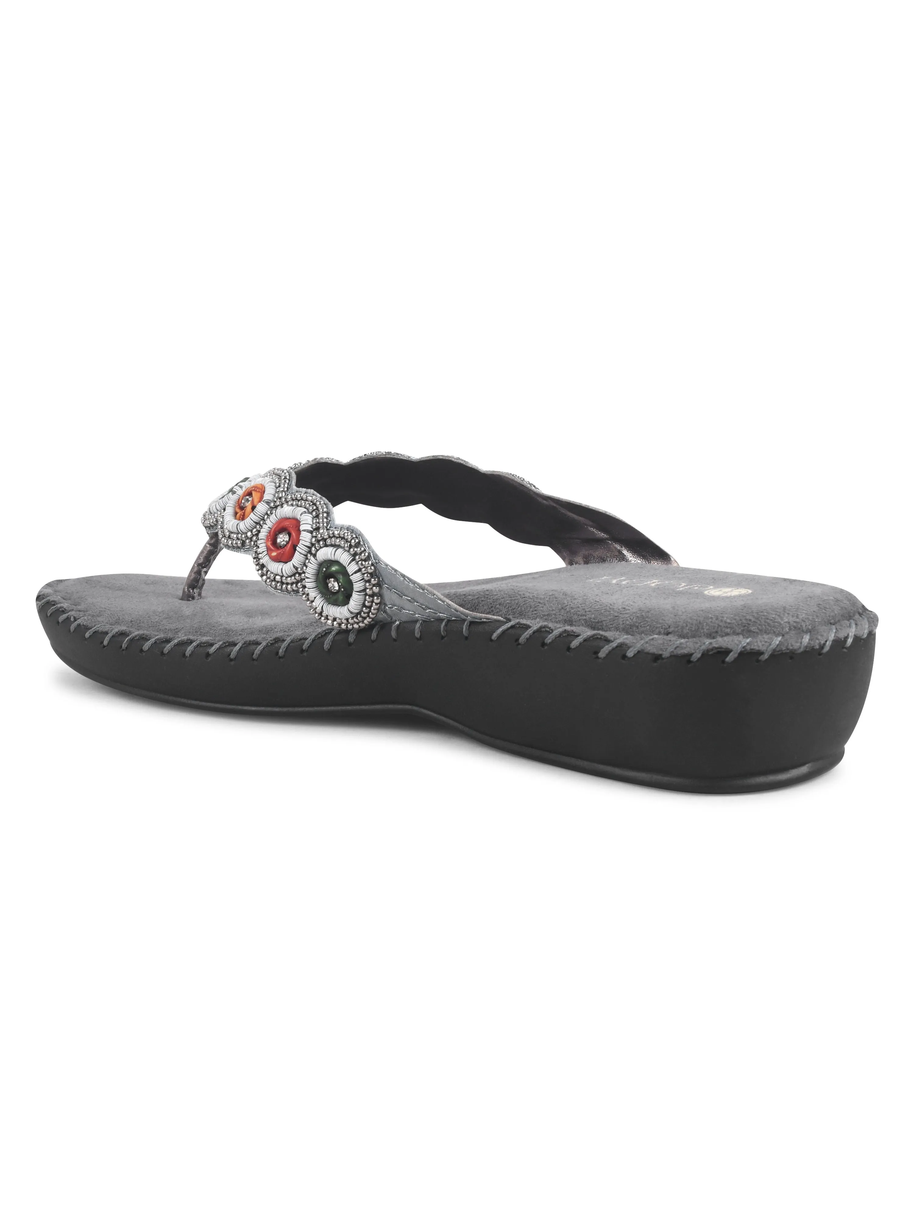Comfy Beaded Doctor Heel Slipper