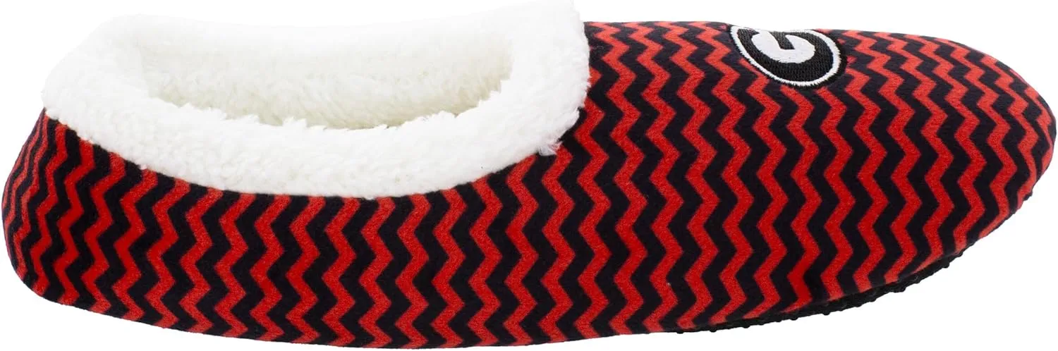 Comfy Feet NCAA Slip On Chevron Pattern Slippers
