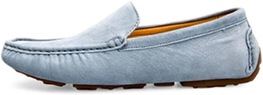 Comodish Men's Driving Loafers Solid Color Penny Boat Moccasins Breathable Insole Soft Sole Formal Oxford