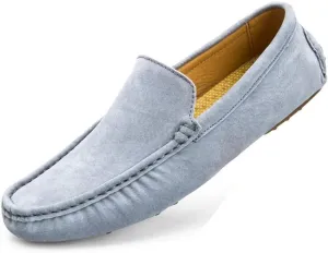 Comodish Men's Driving Loafers Solid Color Penny Boat Moccasins Breathable Insole Soft Sole Formal Oxford