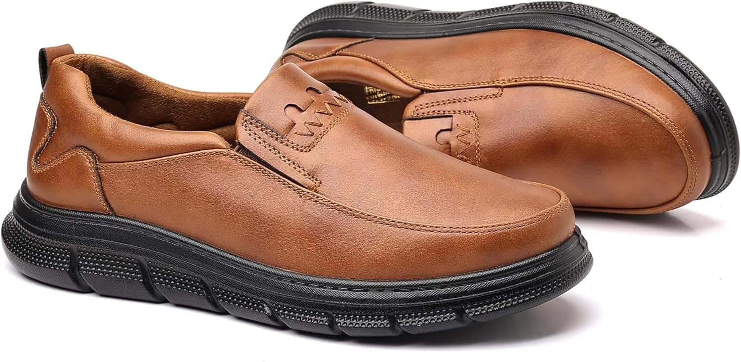 COSIDRAM Mens Casual Loafers Comfortable Soft Classic Moccasin Slip On Daily Walking Shoes