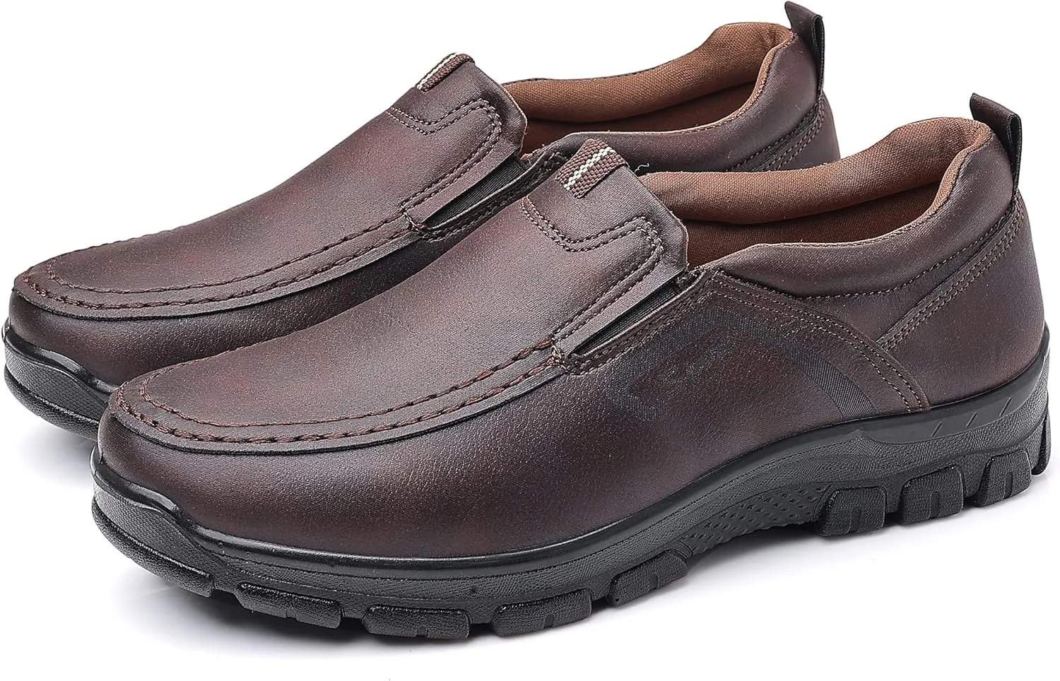 COSIDRAM Mens Loafers Slip on Shoes Casual Comfort Soft Moccasin Daily Flats Driving Walking Shoes Lightweight