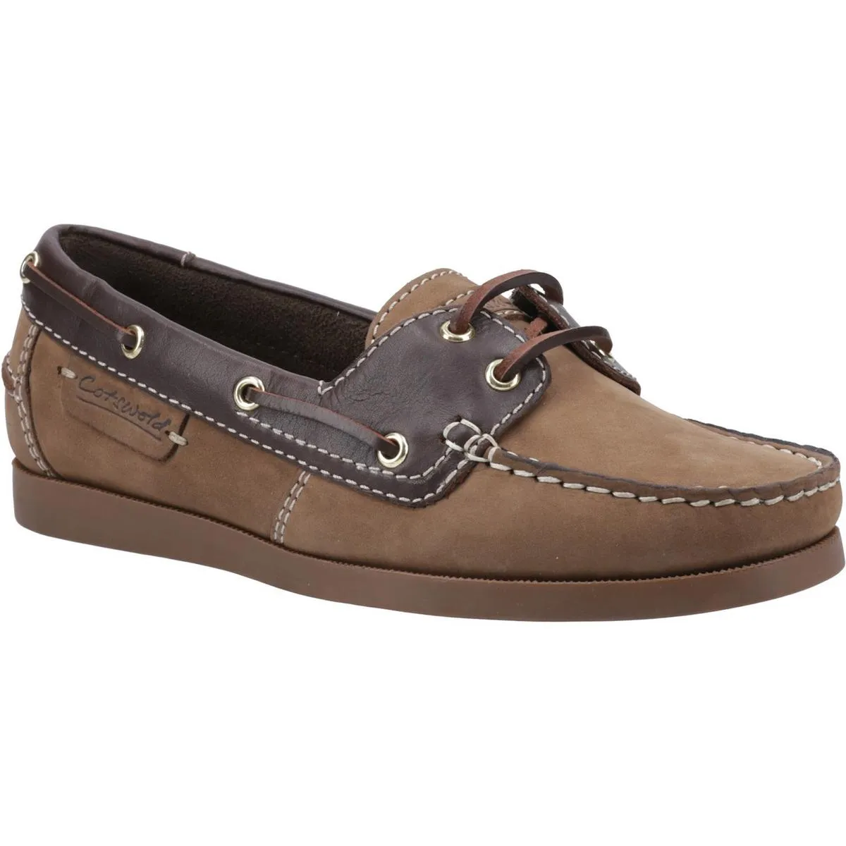 Cotswold Waterlane Shoes Taupe/Brown