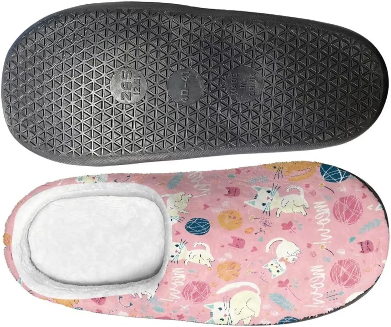 Cozy Slippers for Women - Indoor and Outdoor Cotton Slippers House Shoes with Anti-Skid Sole, Gifts for Women Men