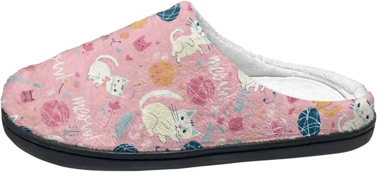 Cozy Slippers for Women - Indoor and Outdoor Cotton Slippers House Shoes with Anti-Skid Sole, Gifts for Women Men