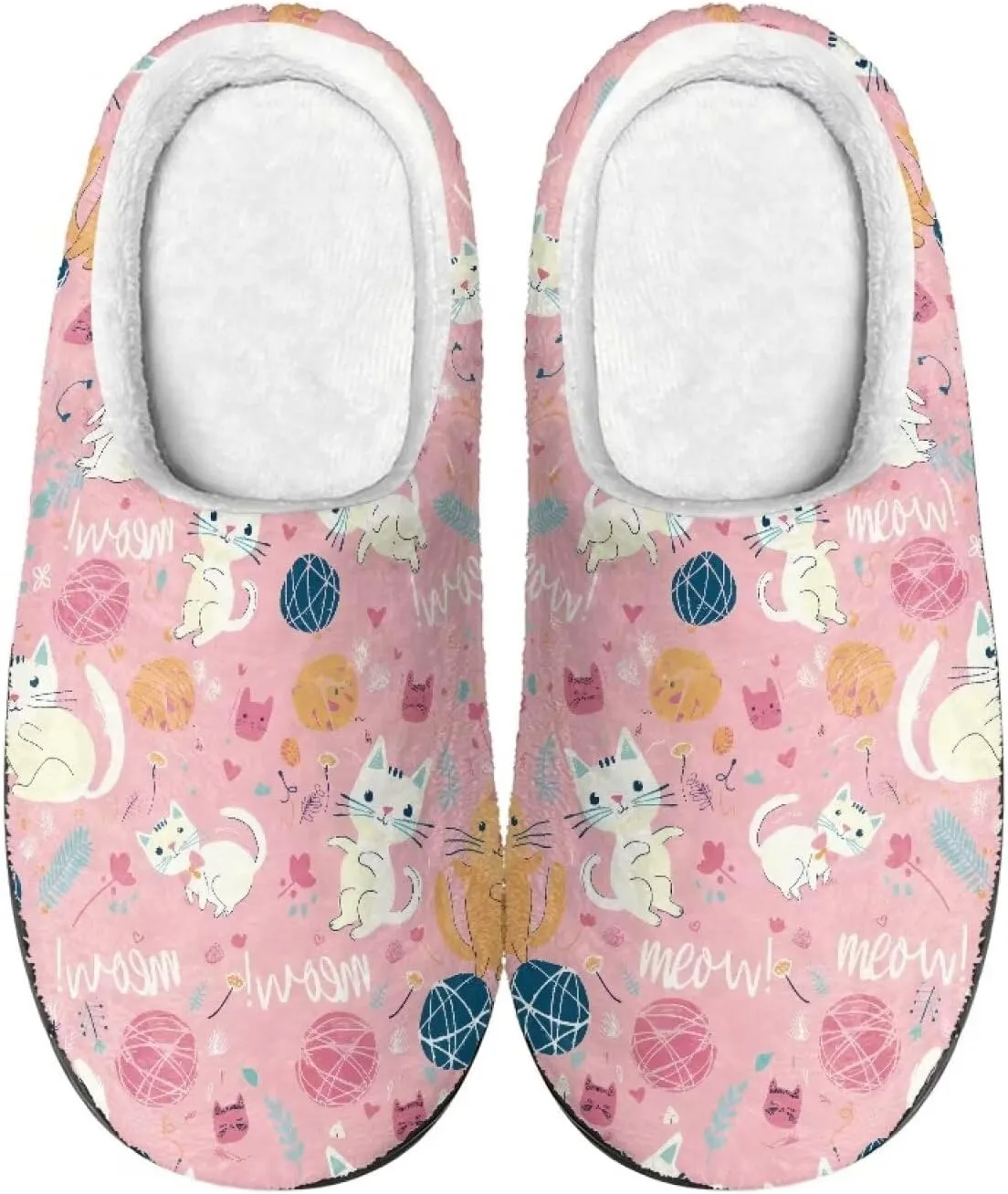 Cozy Slippers for Women - Indoor and Outdoor Cotton Slippers House Shoes with Anti-Skid Sole, Gifts for Women Men