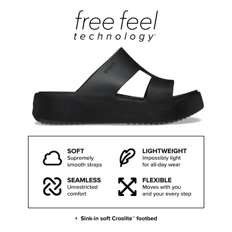 Crocs Womens Black Slip-On Sandals 209409-001