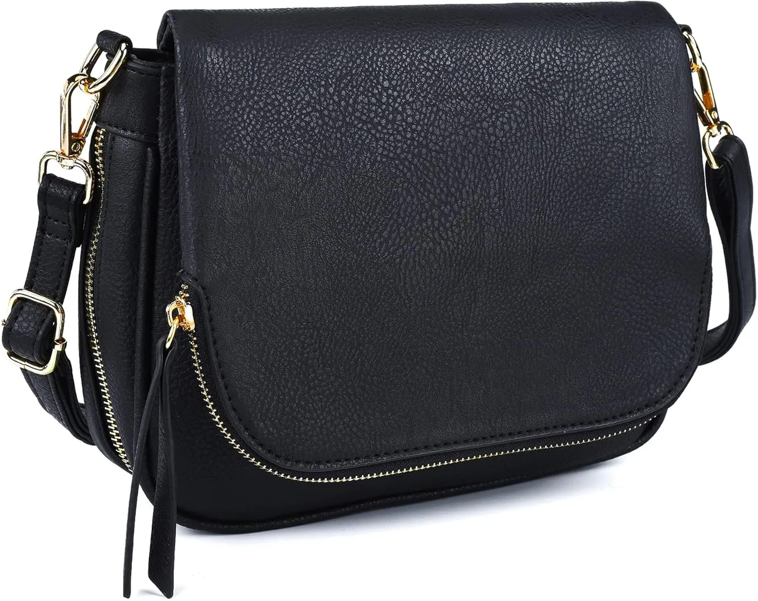 Crossbody Bags for Women Small Pu Leather Over the Shoulder Purses and Flap Cross Body Handbags with Multi Pockets