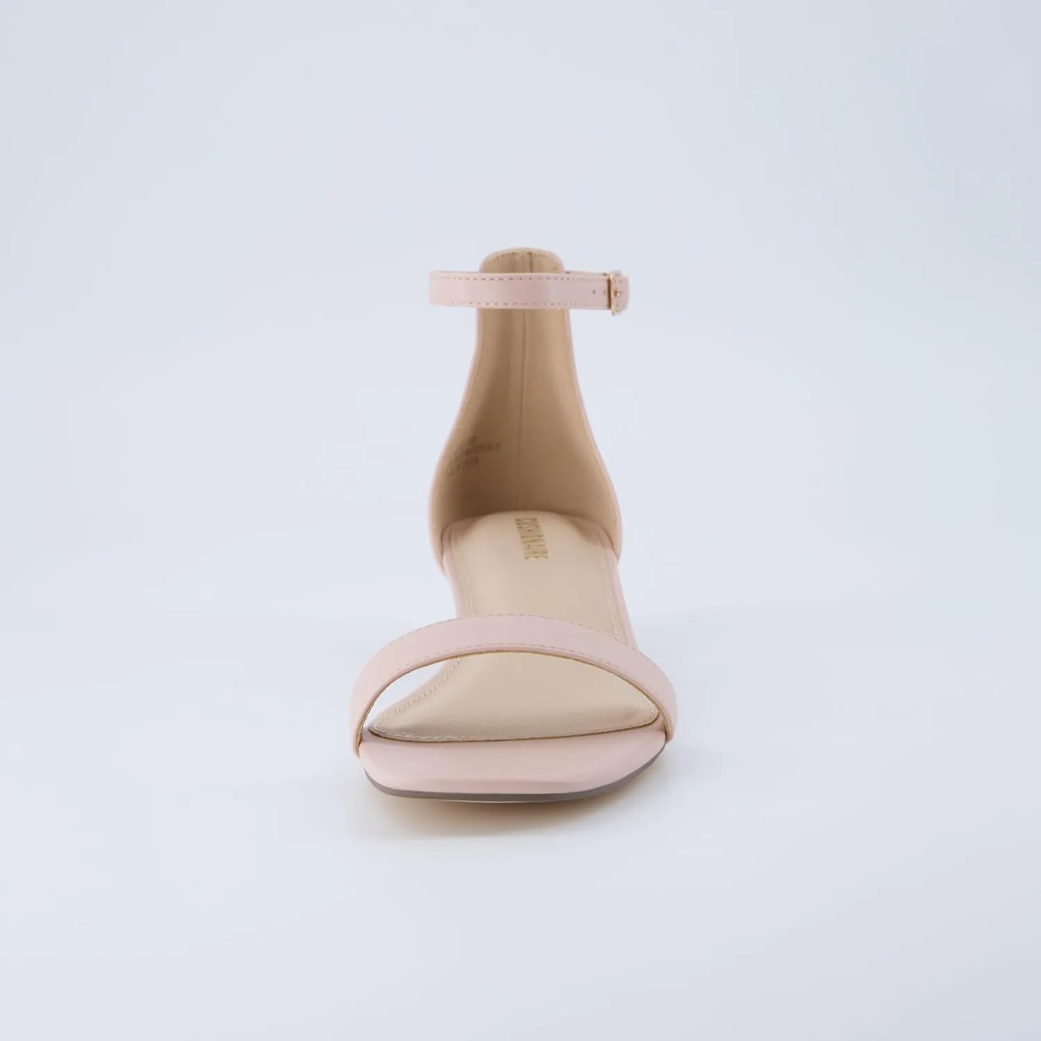 CUSHIONAIRE Solo Women’s Kitten Heel Dress Sandal – 1 Band Ankle Strap Heel with Cushioned Footbed & Faux Suede Upper