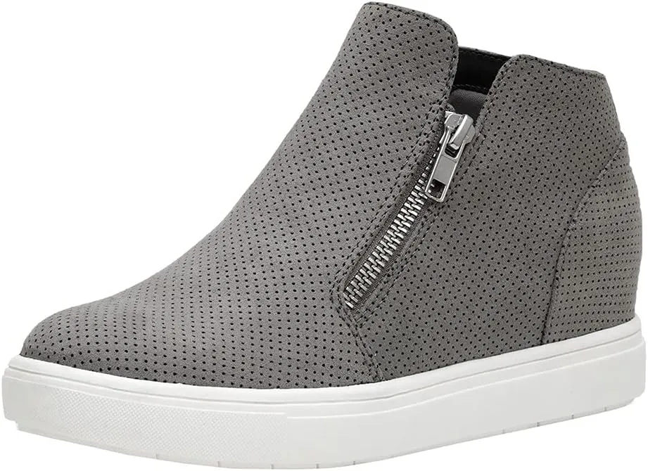 CUSHIONAIRE Women's Hart Hidden Wedge Sneaker  Wide Width Available