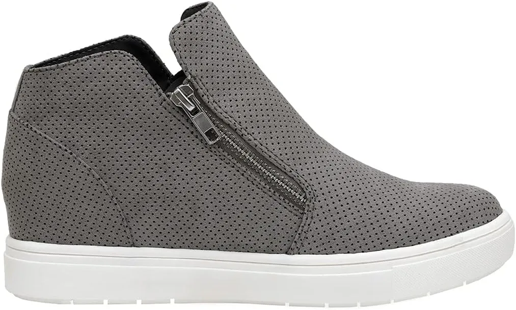 CUSHIONAIRE Women's Hart Hidden Wedge Sneaker  Wide Width Available