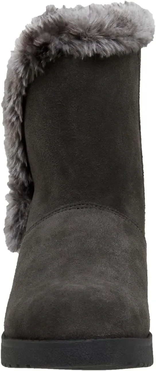 CUSHIONAIRE Women's Heather pull on boot  Memory Foam