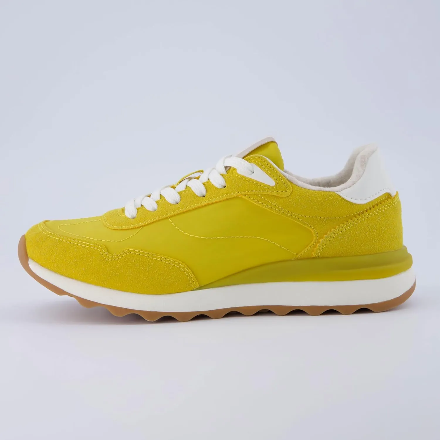 CUSHIONAIRE Women's Kicks lace up Nylon Sneaker  Comfort Foam, Wide Widths Available