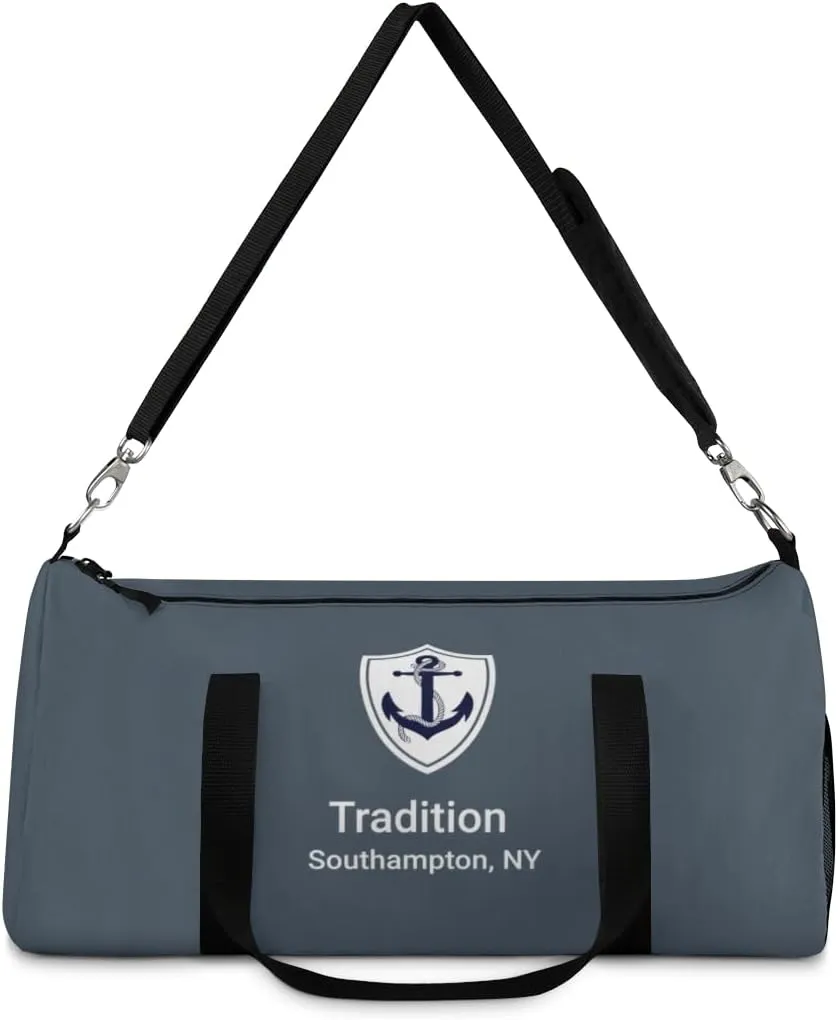 Custom Nautical Duffel Bag, Custom Boat Name Bag, Boat Accessory, Boating Gift, Nautical Yacht Gift, Personalized Anchor New Boat Owner Gift, for Gym, Travel (Coral, Large)