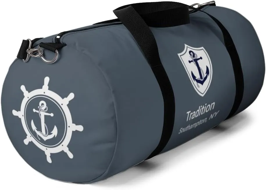 Custom Nautical Duffel Bag, Custom Boat Name Bag, Boat Accessory, Boating Gift, Nautical Yacht Gift, Personalized Anchor New Boat Owner Gift, for Gym, Travel (Coral, Large)