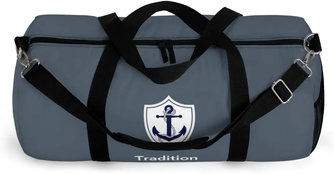Custom Nautical Duffel Bag, Custom Boat Name Bag, Boat Accessory, Boating Gift, Nautical Yacht Gift, Personalized Anchor New Boat Owner Gift, for Gym, Travel (Coral, Large)
