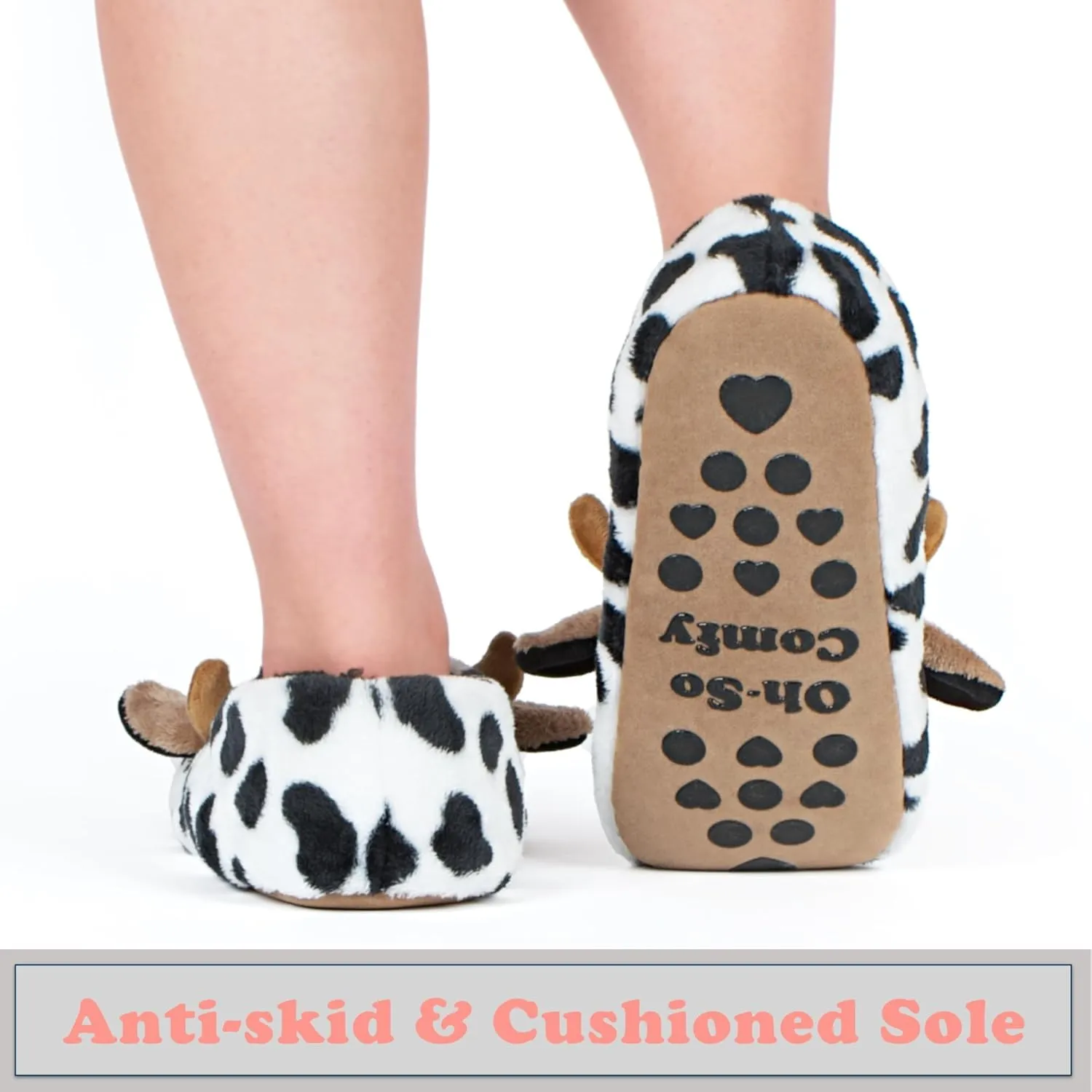 Cute Animal Slippers for Kids Girls Women, Fuzzy House Socks with Soft Anti-Skid Soles - Unique Gifts for Mom and Animal Lovers!