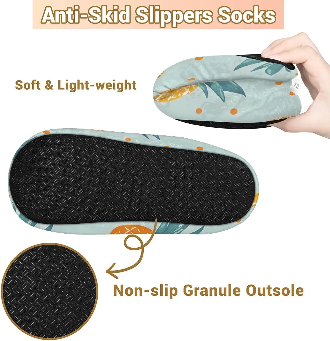 Cute Rabbits Flowers Soft Home Slippers for Women Lightweight Men's House Shoes Women's Slippers