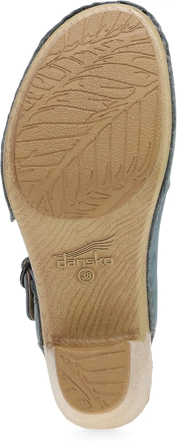 Dansko Taytum Closed-Toe Assymetrical Sandal for Women - Quality Leathers Treated with Scotchgard for Stain Resistance - Cushioned, Contoured Footbed for All-Day Comfort