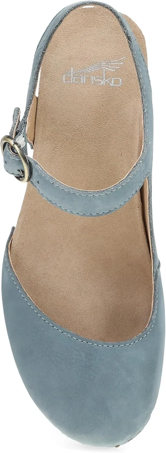 Dansko Taytum Closed-Toe Assymetrical Sandal for Women - Quality Leathers Treated with Scotchgard for Stain Resistance - Cushioned, Contoured Footbed for All-Day Comfort