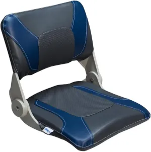 DeckMate Compact Folding Fishing Seat (Charcoal & Blue)