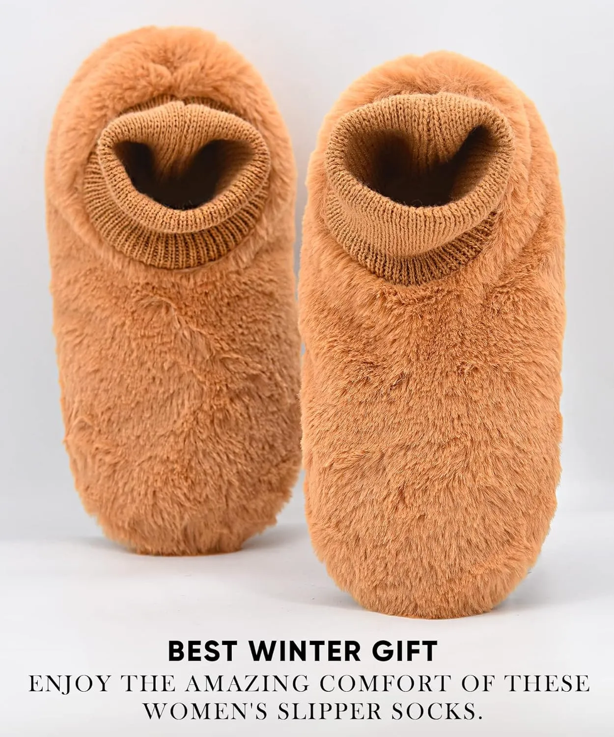 DICUIRD Slipper Socks with Grippers for Women,Winter Cozy&Comfy Boot Slippers for Women