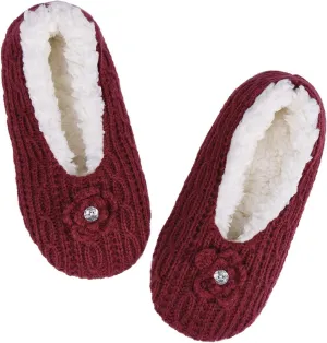 DICUIRD Womens Thick & Warm Slipper Socks with Grippers - Knit House Slippers