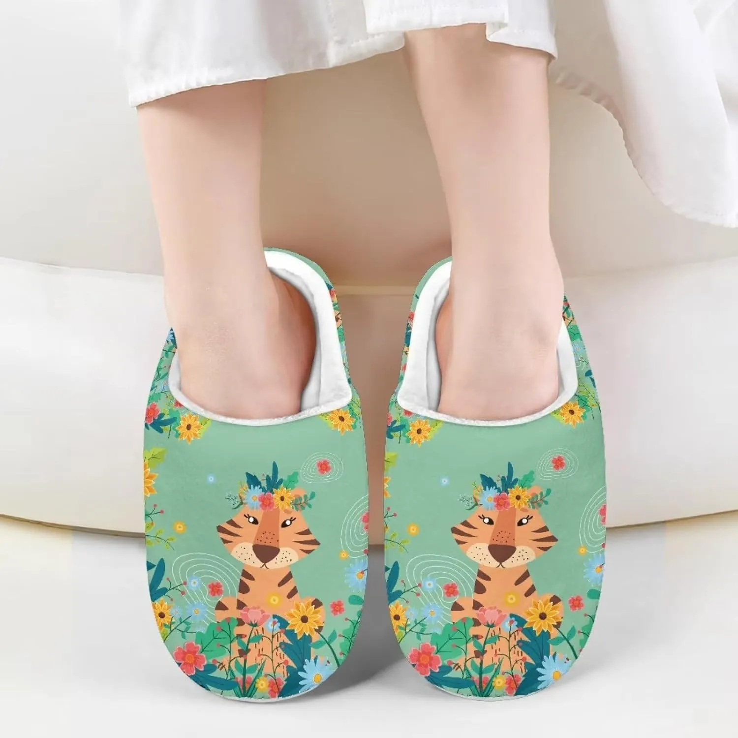 DISNIMO Boys Girls Toddler House Slippers,Kids Warm Slip On Home Slippers Cute Winter Nonslip Indoor Slippers