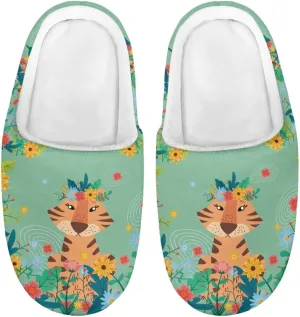 DISNIMO Boys Girls Toddler House Slippers,Kids Warm Slip On Home Slippers Cute Winter Nonslip Indoor Slippers