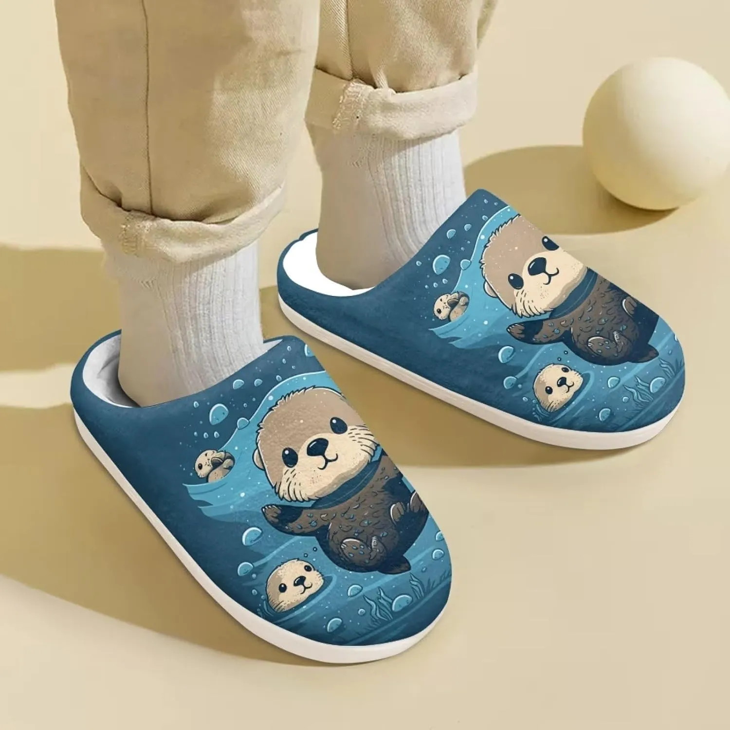 DISNIMO Kids Cozy Bedroom House Slippers with Fuzzy Plush Fleece Lining for Indoor Ourdoor Size 9-14.5