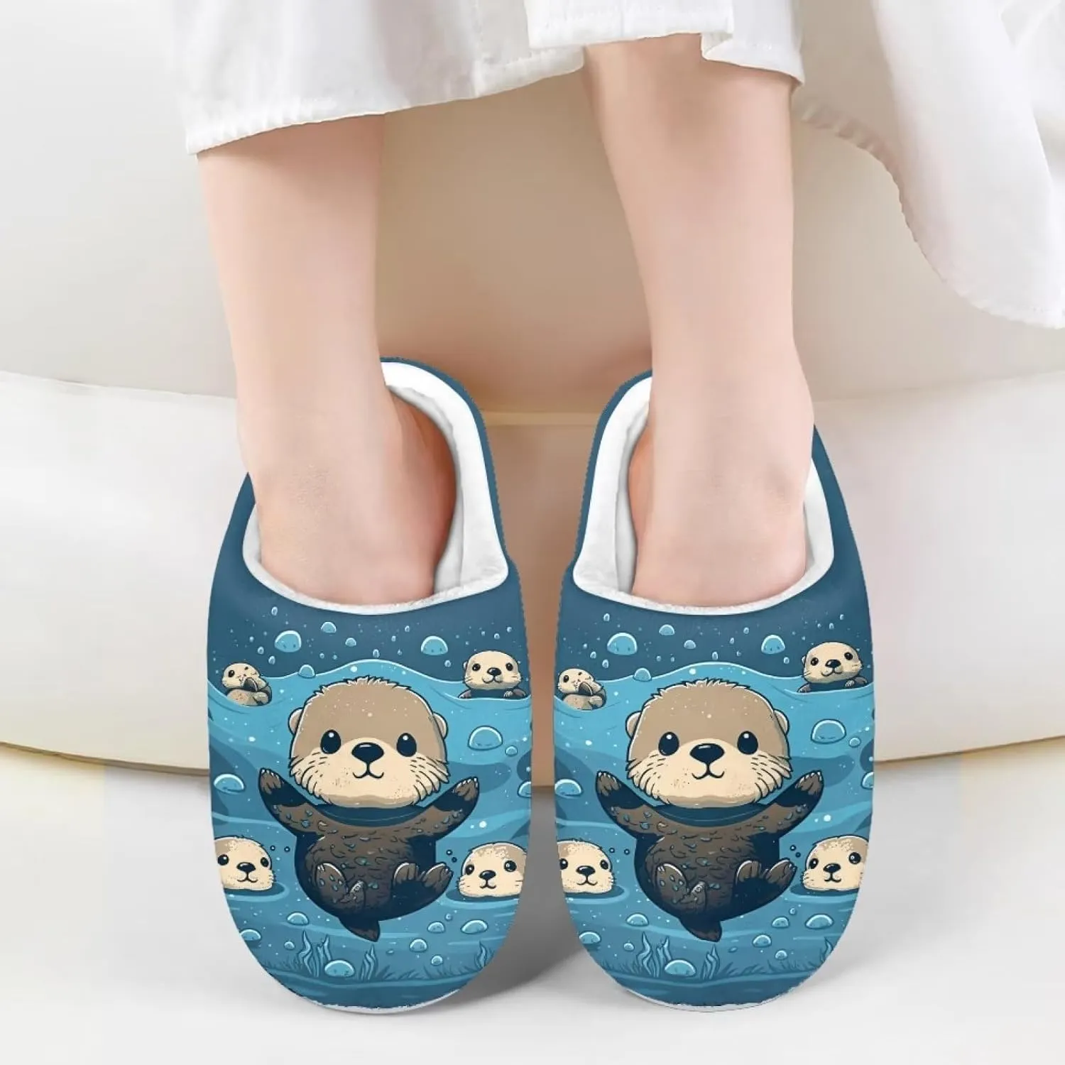 DISNIMO Kids Cozy Bedroom House Slippers with Fuzzy Plush Fleece Lining for Indoor Ourdoor Size 9-14.5